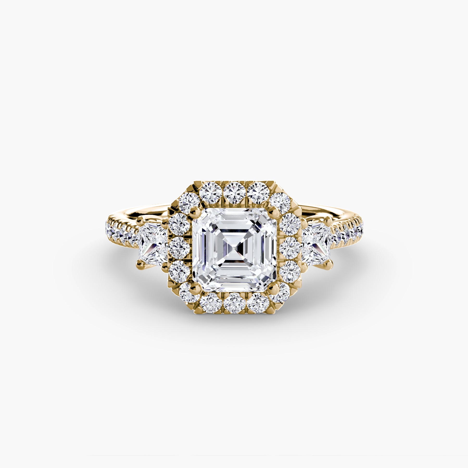 The Dazzling Halo Ring Fantasilvia Jewelry
