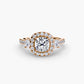The Dazzling Halo Ring Fantasilvia Jewelry