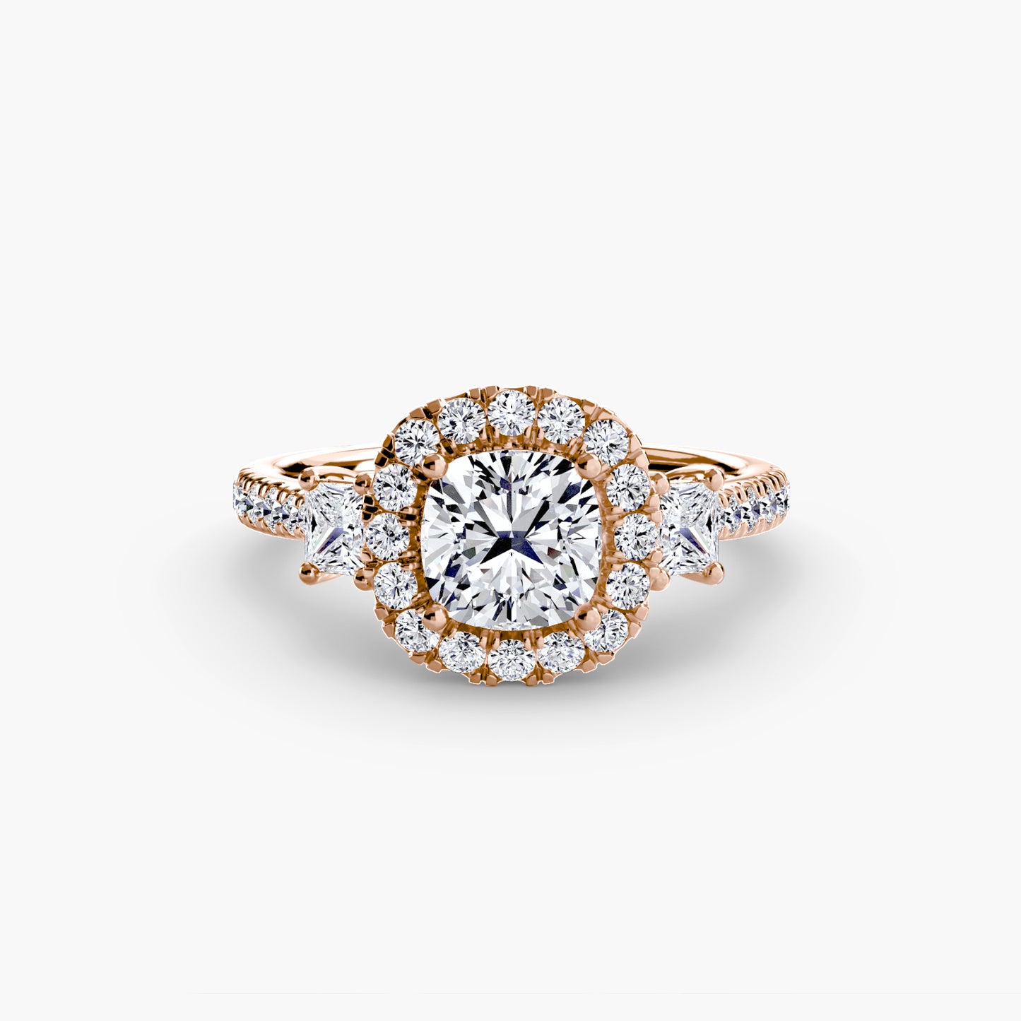 The Dazzling Halo Ring Fantasilvia Jewelry