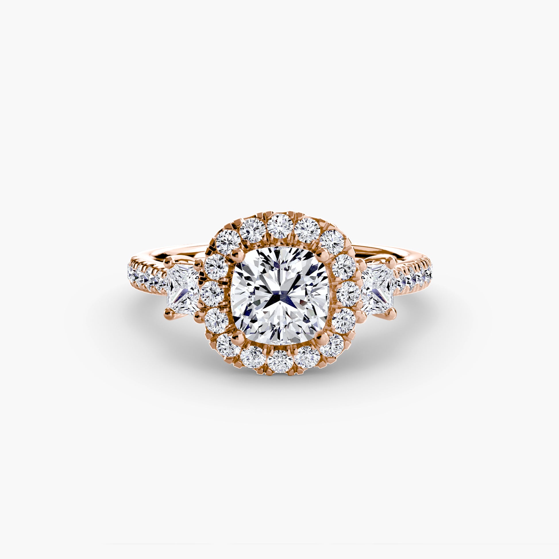 The Dazzling Halo Ring Fantasilvia Jewelry