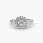 The Dazzling Halo Ring Fantasilvia Jewelry