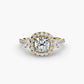 The Dazzling Halo Ring Fantasilvia Jewelry