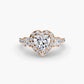 The Dazzling Halo Ring Fantasilvia Jewelry