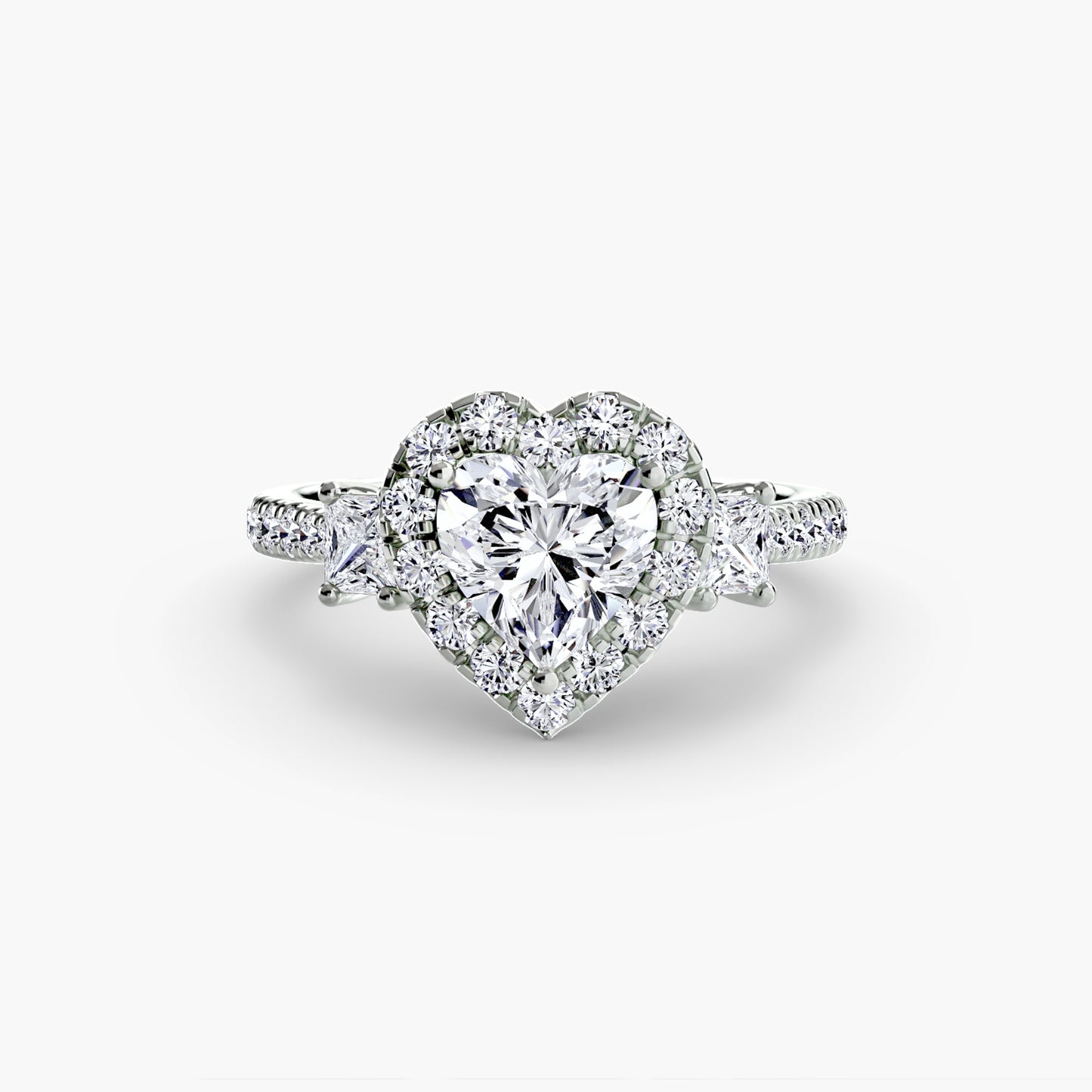 The Dazzling Halo Ring Fantasilvia Jewelry