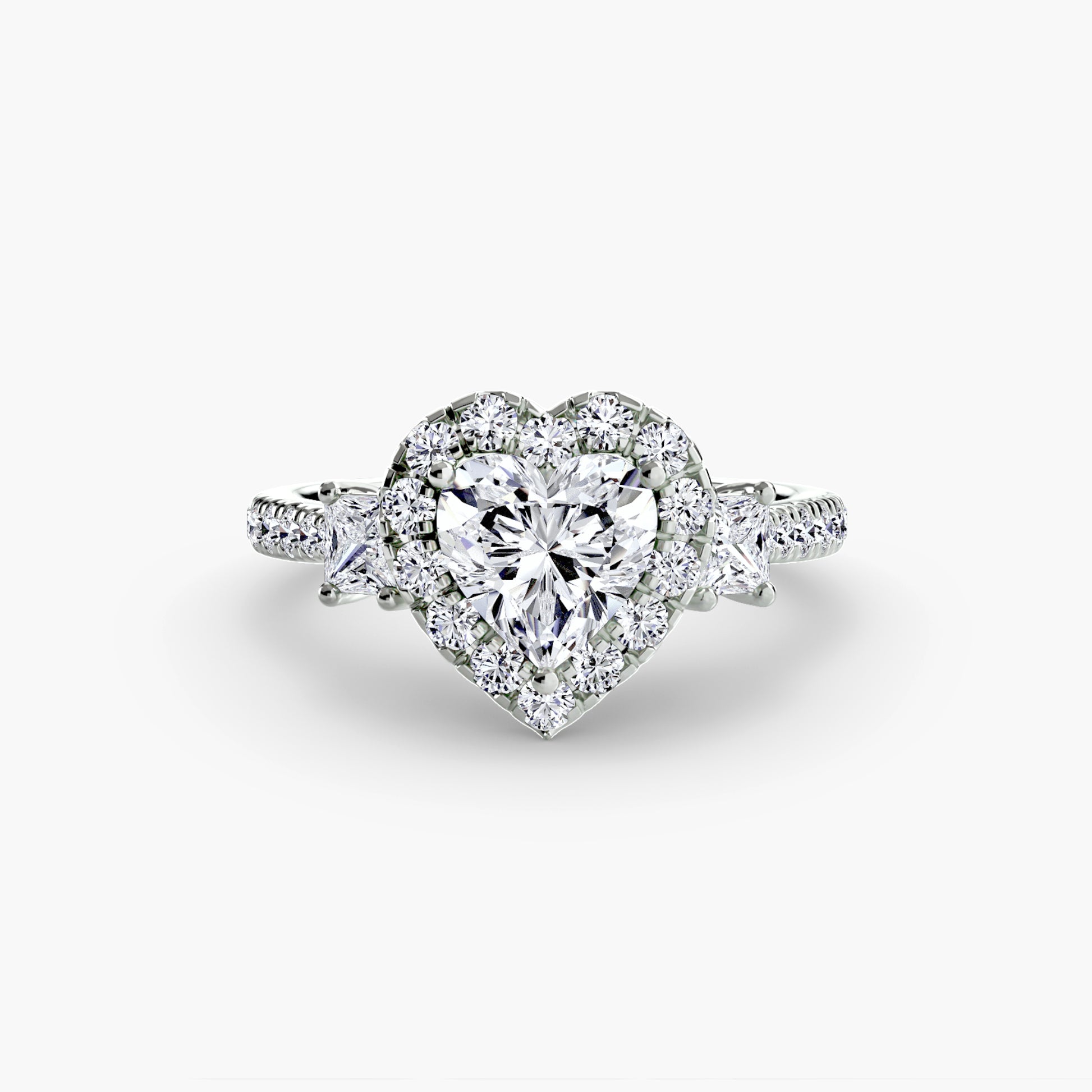 The Dazzling Halo Ring Fantasilvia Jewelry