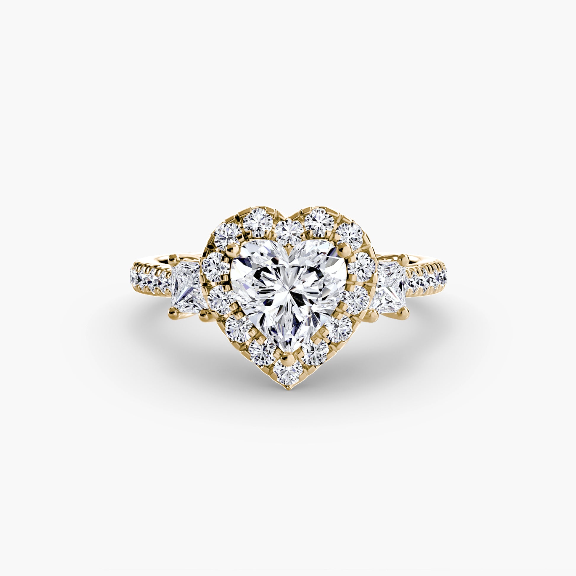 The Dazzling Halo Ring Fantasilvia Jewelry