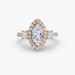The Dazzling Halo Ring Fantasilvia Jewelry