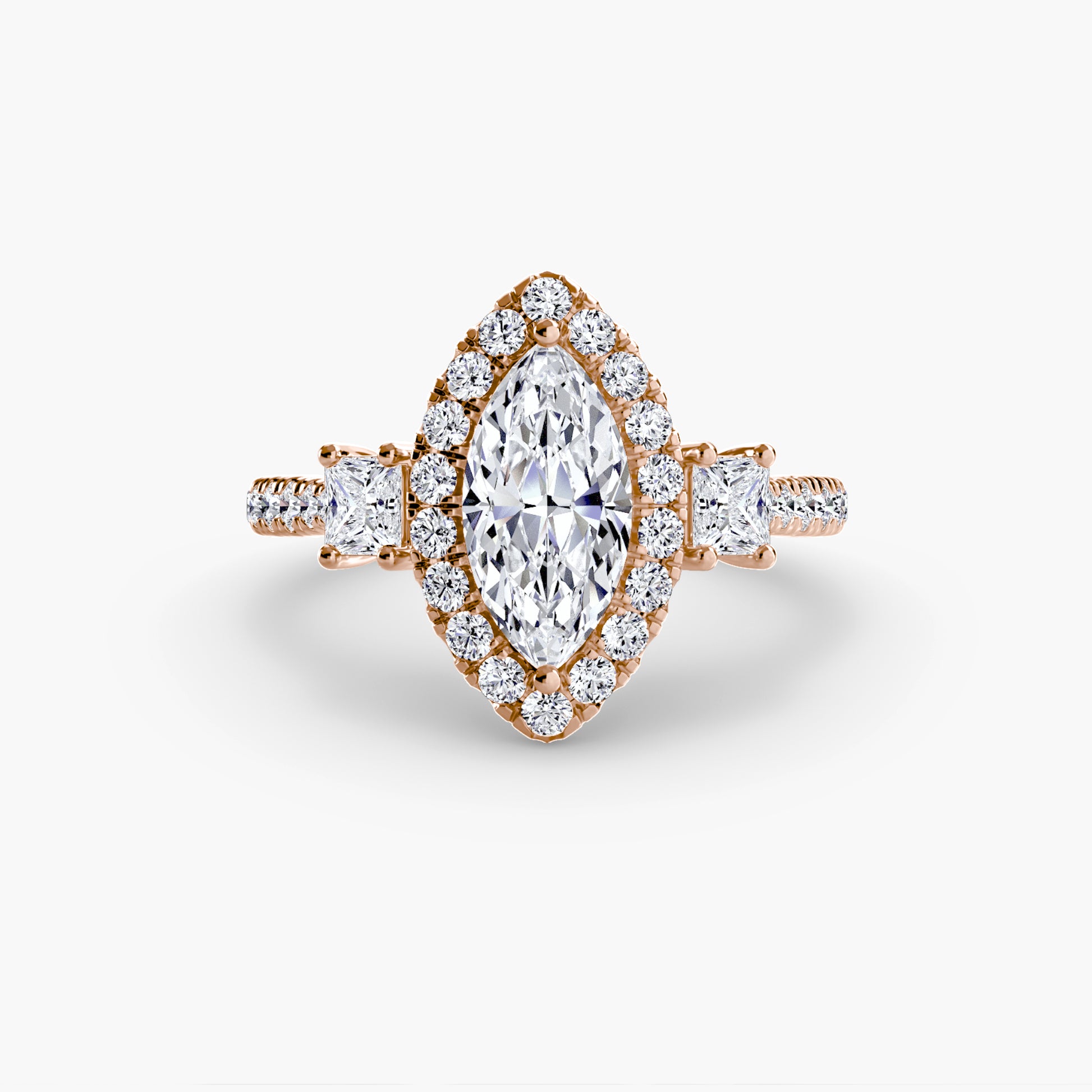 The Dazzling Halo Ring Fantasilvia Jewelry