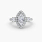 The Dazzling Halo Ring Fantasilvia Jewelry