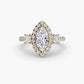 The Dazzling Halo Ring Fantasilvia Jewelry