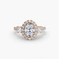 The Dazzling Halo Ring Fantasilvia Jewelry