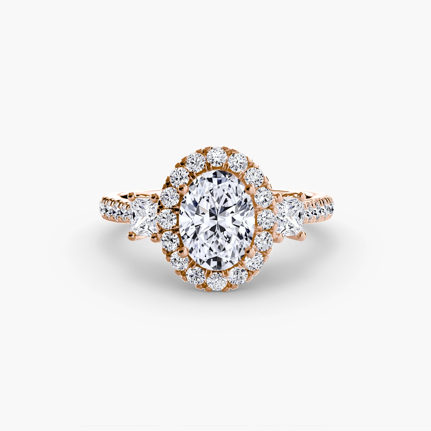 The Dazzling Halo Ring Fantasilvia Jewelry