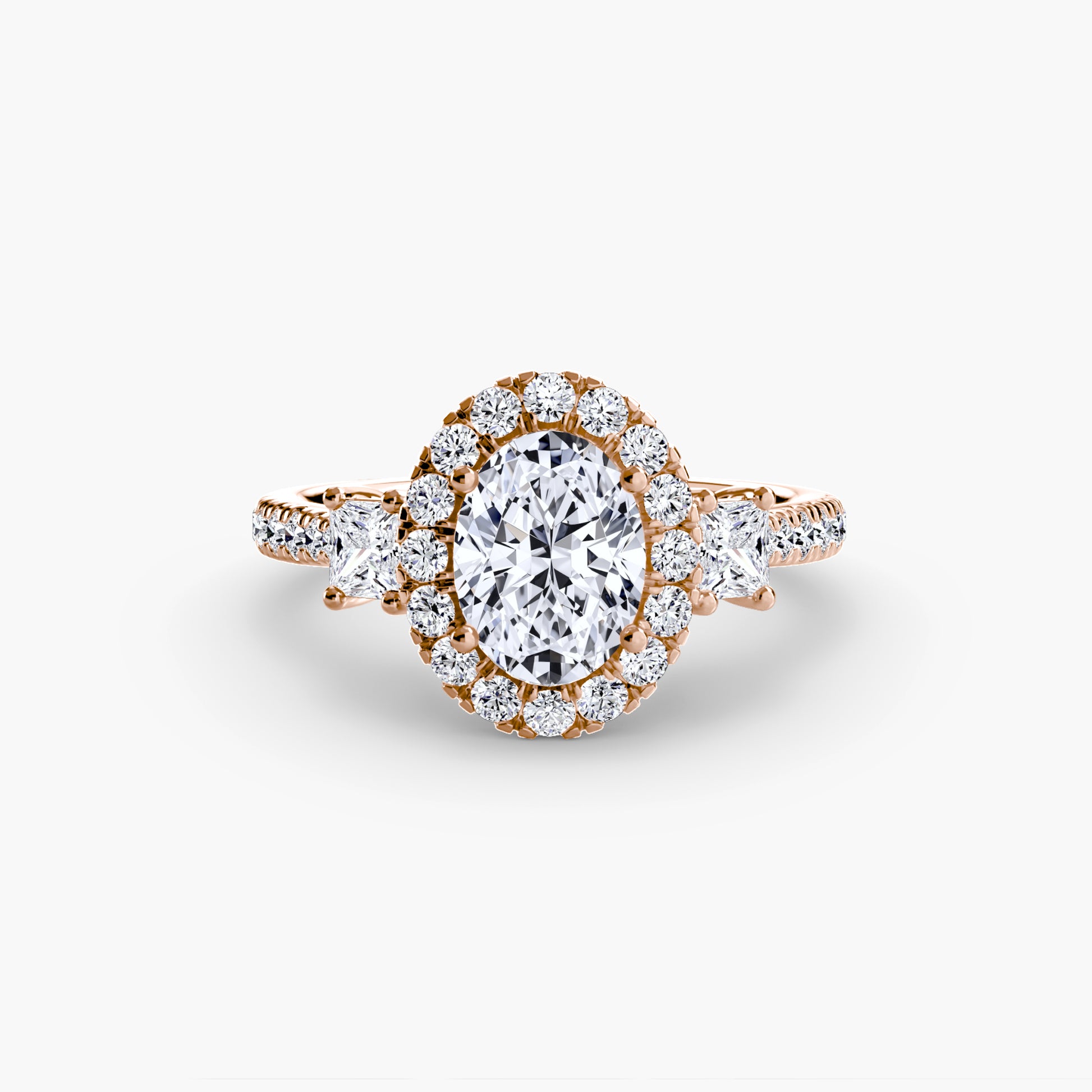 The Dazzling Halo Ring Fantasilvia Jewelry