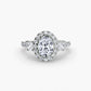 The Dazzling Halo Ring Fantasilvia Jewelry
