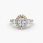 The Dazzling Halo Ring Fantasilvia Jewelry