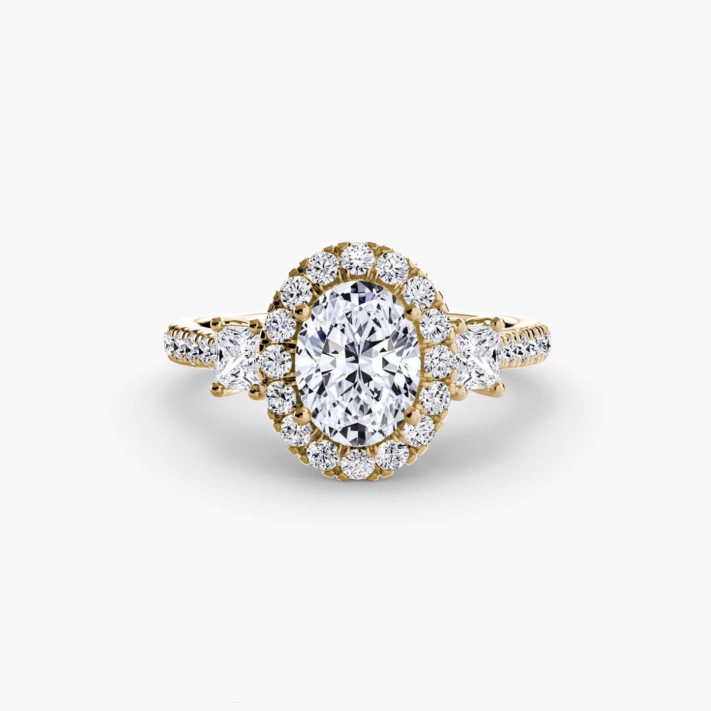 The Dazzling Halo Ring Fantasilvia Jewelry