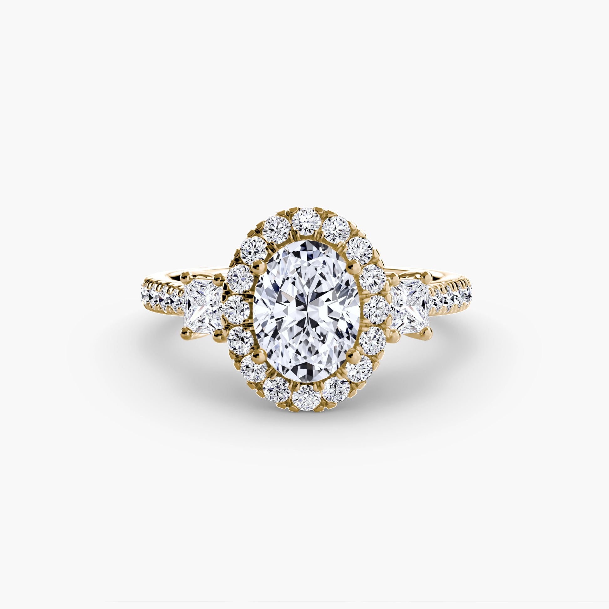 The Dazzling Halo Ring Fantasilvia Jewelry
