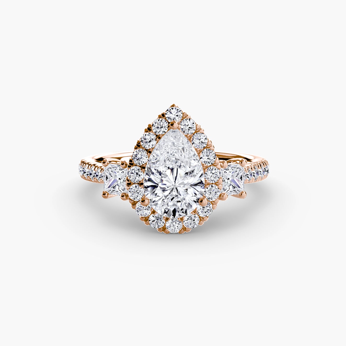 The Dazzling Halo Ring Fantasilvia Jewelry