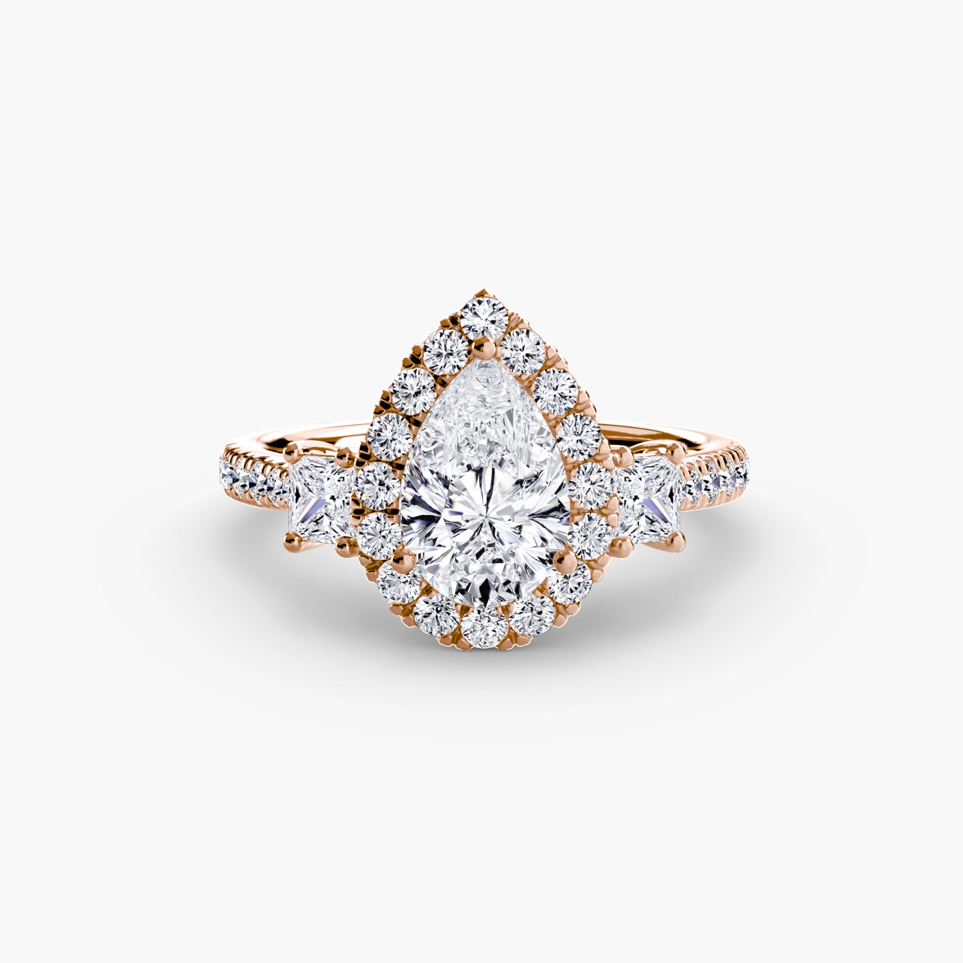 The Dazzling Halo Ring Fantasilvia Jewelry