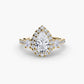 The Dazzling Halo Ring Fantasilvia Jewelry