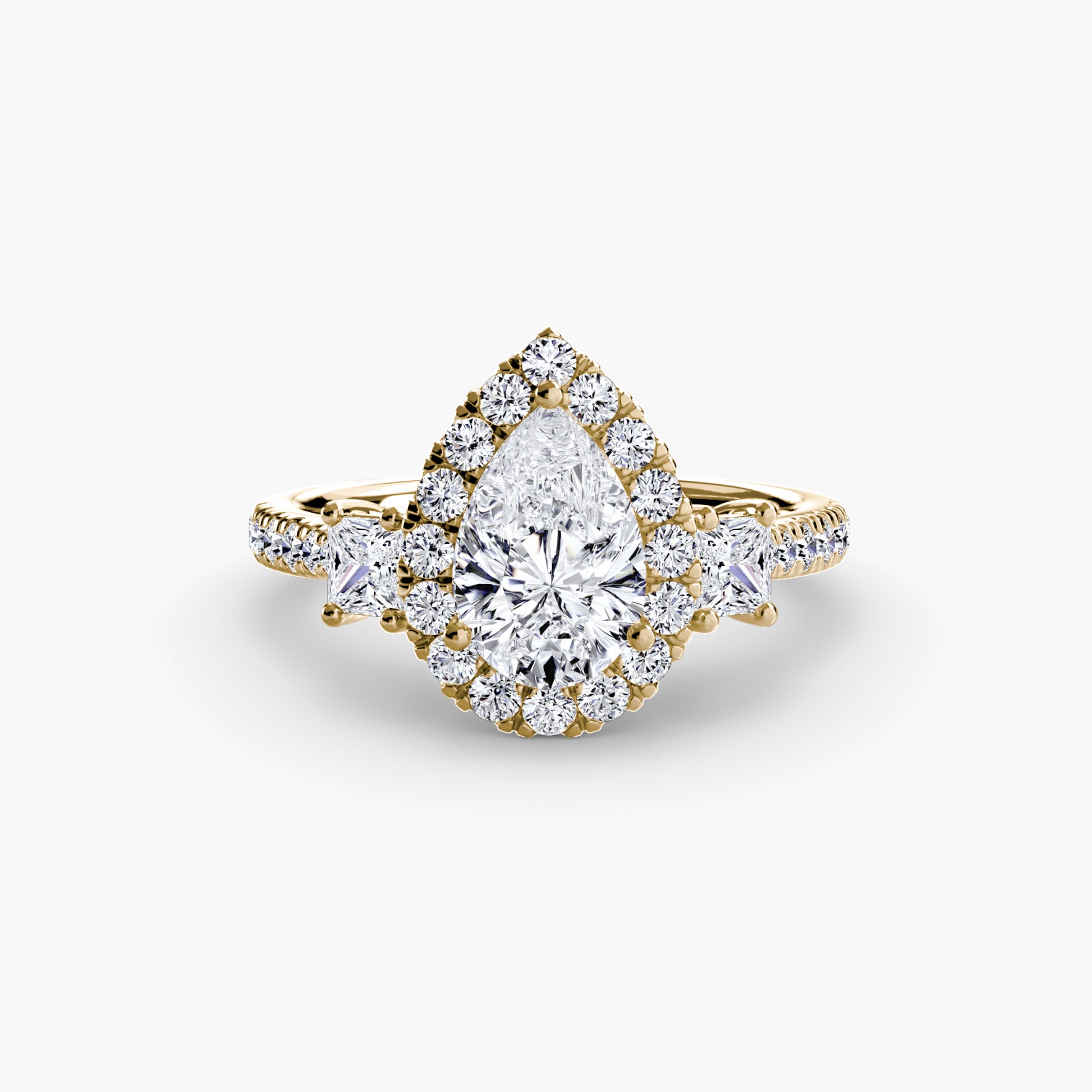 The Dazzling Halo Ring Fantasilvia Jewelry