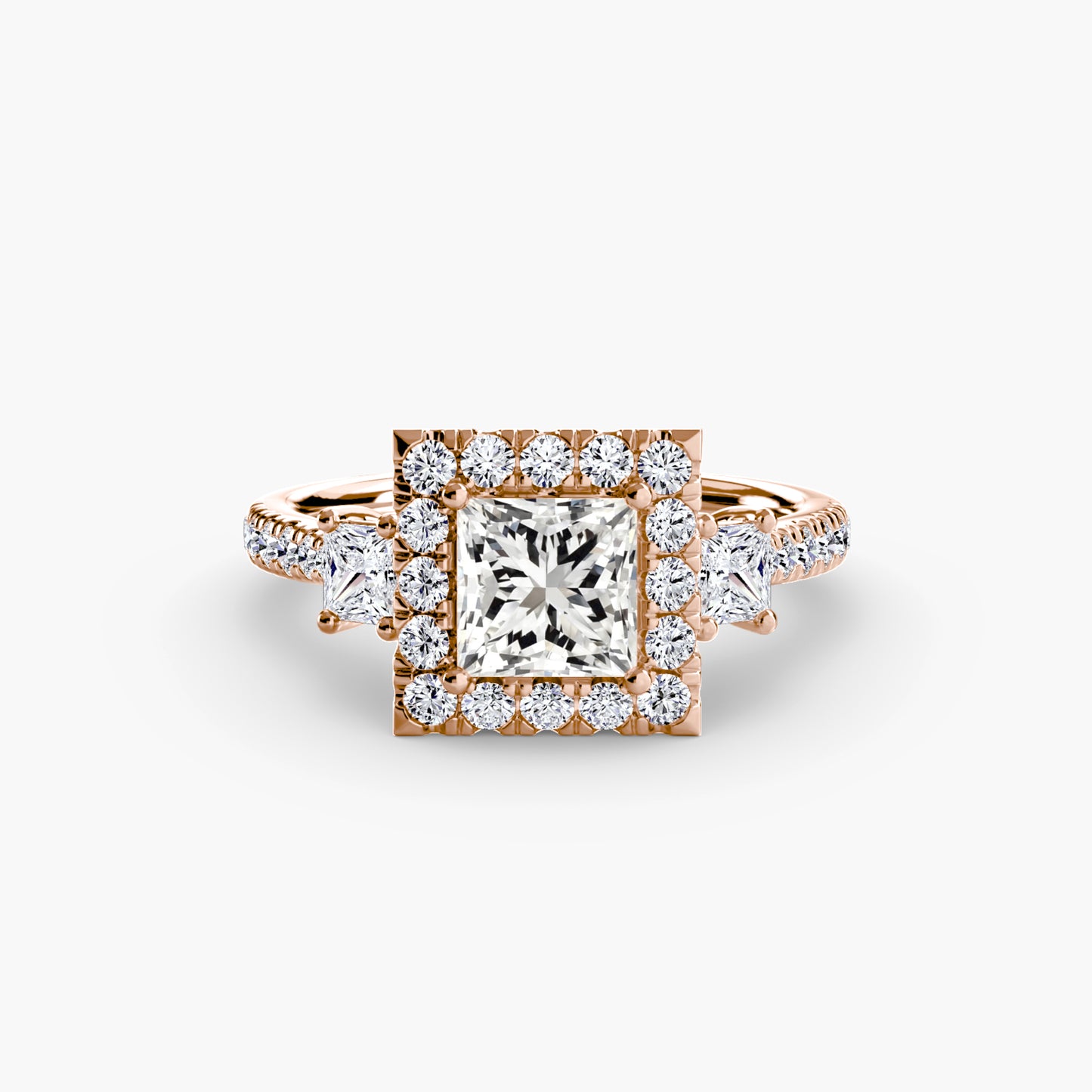 The Dazzling Halo Ring Fantasilvia Jewelry