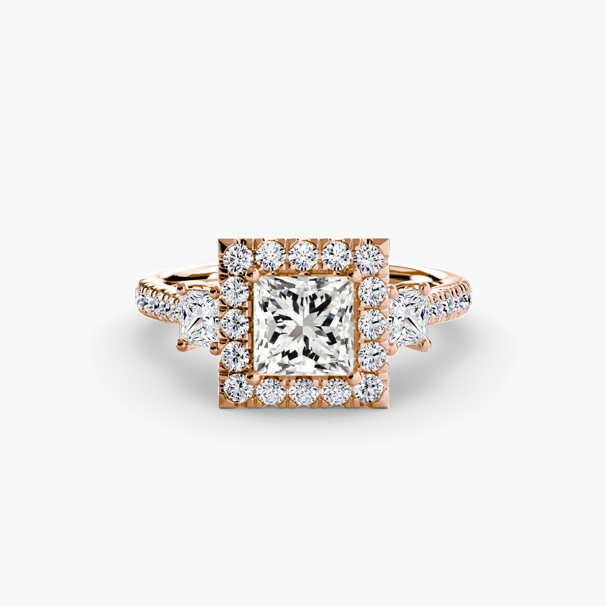 The Dazzling Halo Ring Fantasilvia Jewelry