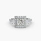The Dazzling Halo Ring Fantasilvia Jewelry