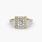 The Dazzling Halo Ring Fantasilvia Jewelry