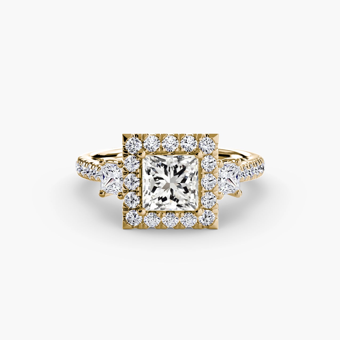 The Dazzling Halo Ring Fantasilvia Jewelry