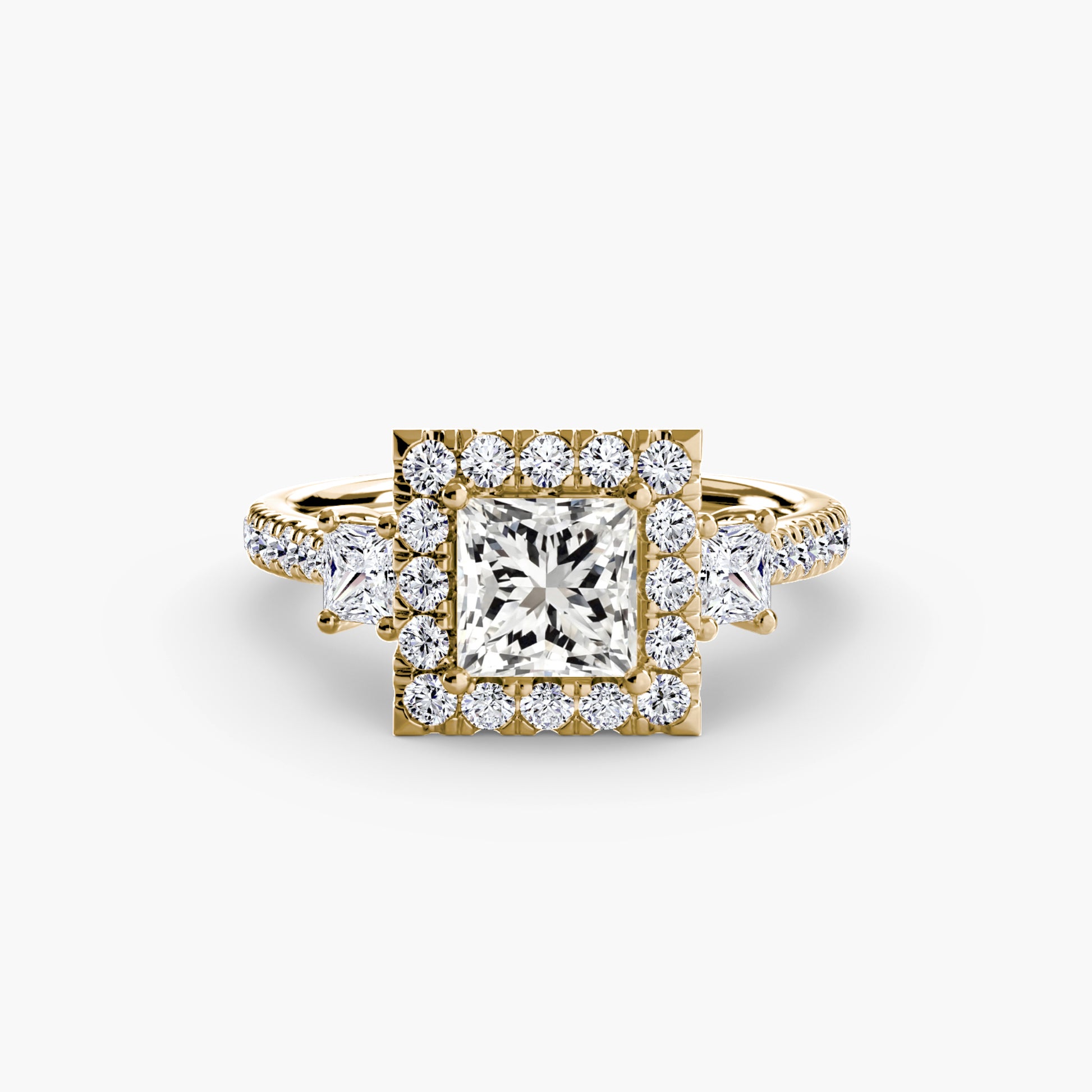 The Dazzling Halo Ring Fantasilvia Jewelry