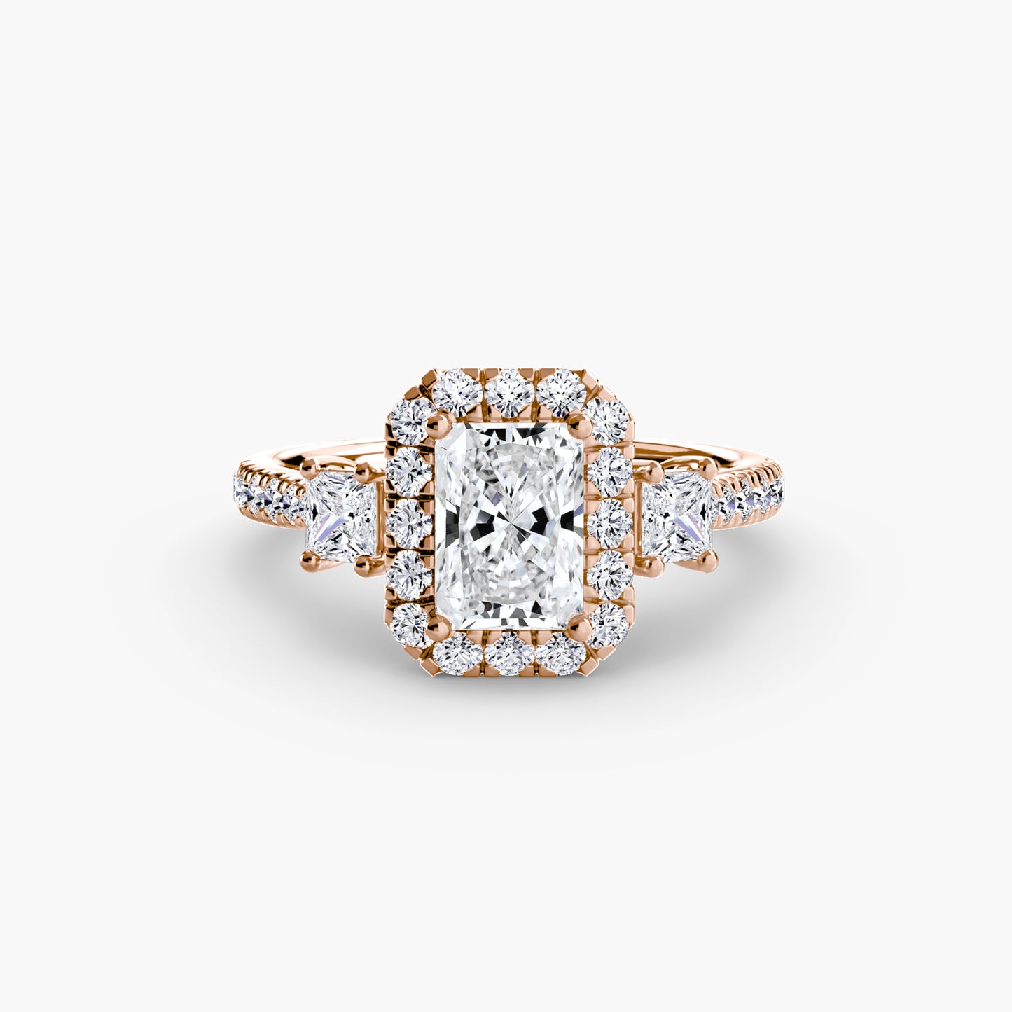 The Dazzling Halo Ring Fantasilvia Jewelry