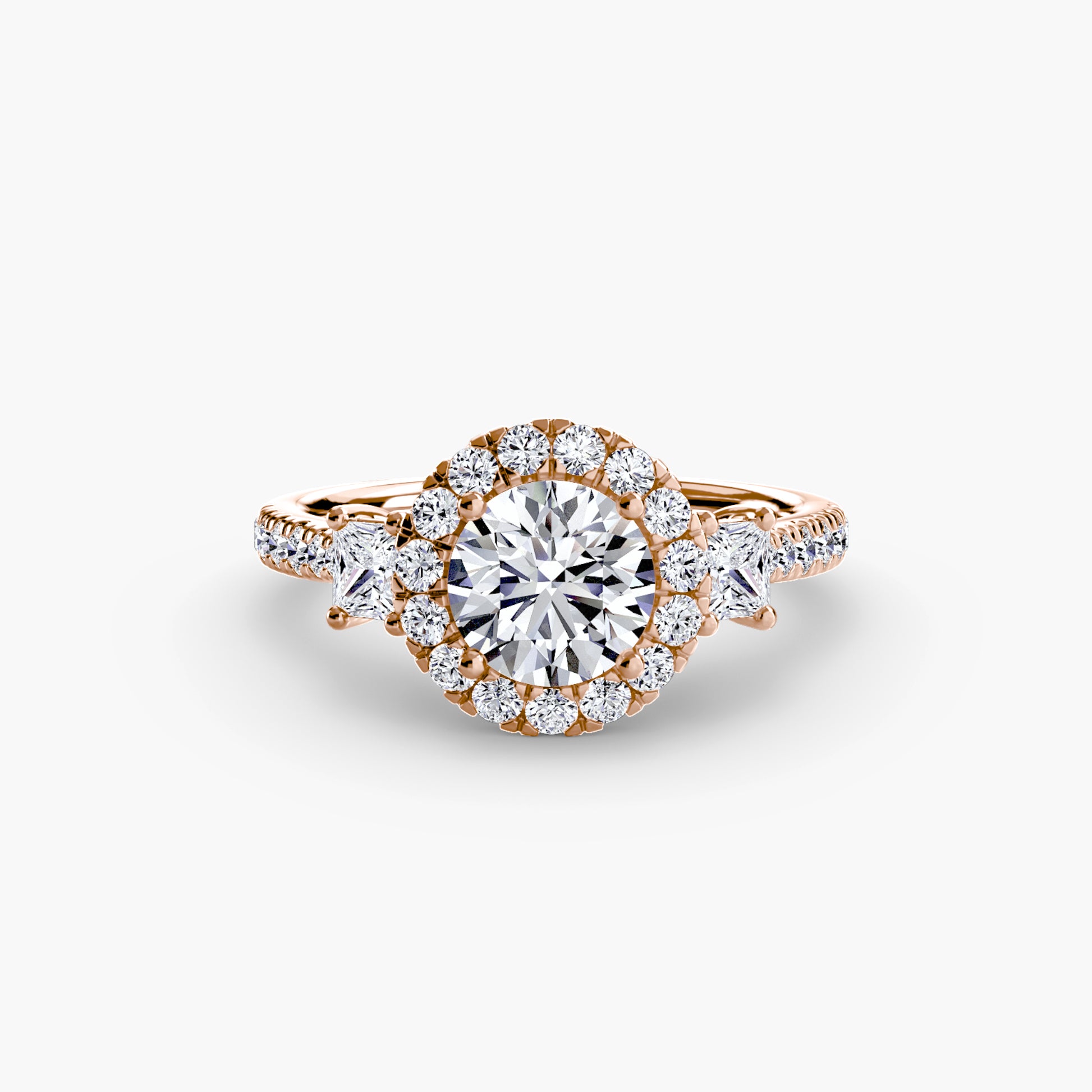 The Dazzling Halo Ring Fantasilvia Jewelry