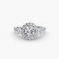 The Dazzling Halo Ring Fantasilvia Jewelry