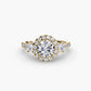 The Dazzling Halo Ring Fantasilvia Jewelry