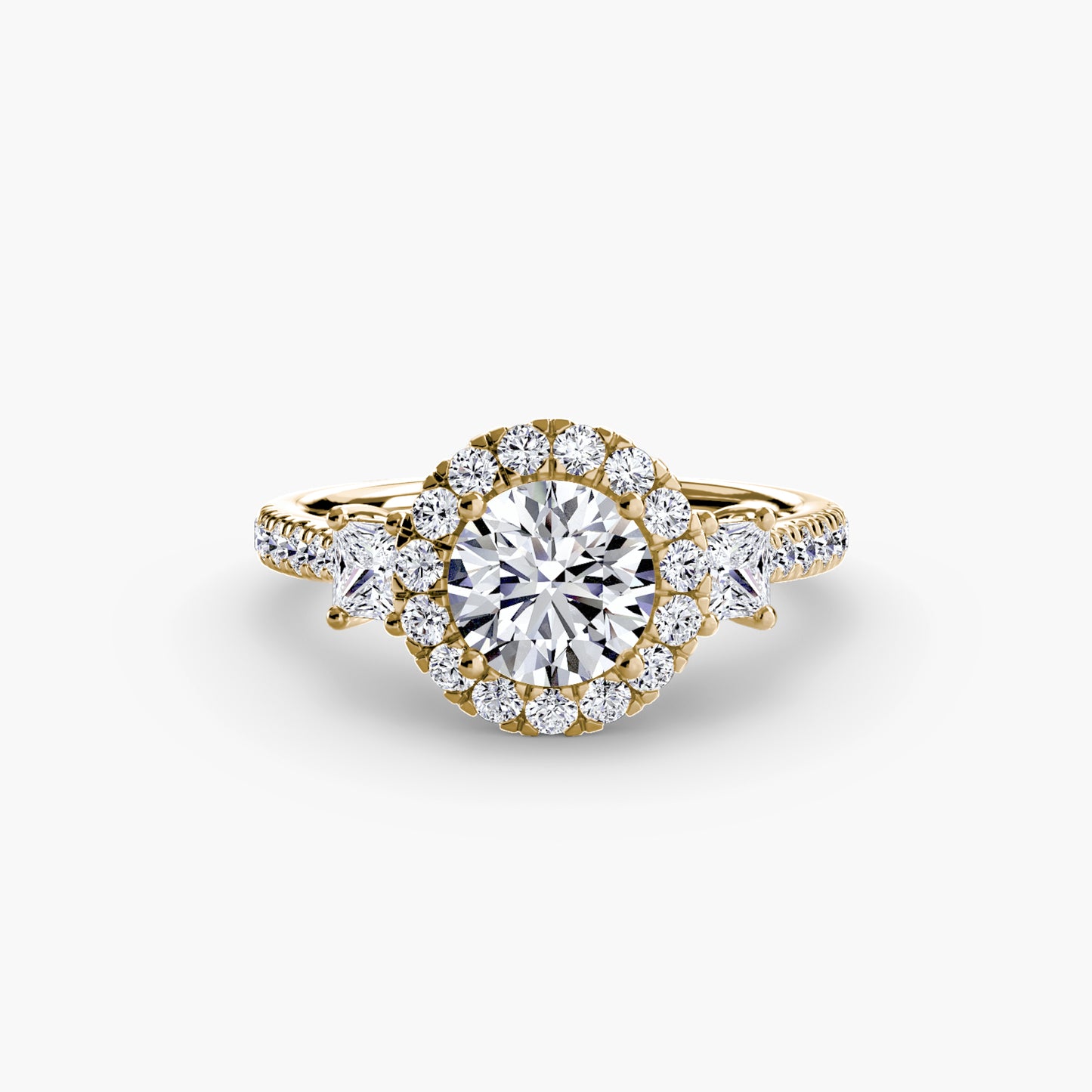 The Dazzling Halo Ring Fantasilvia Jewelry
