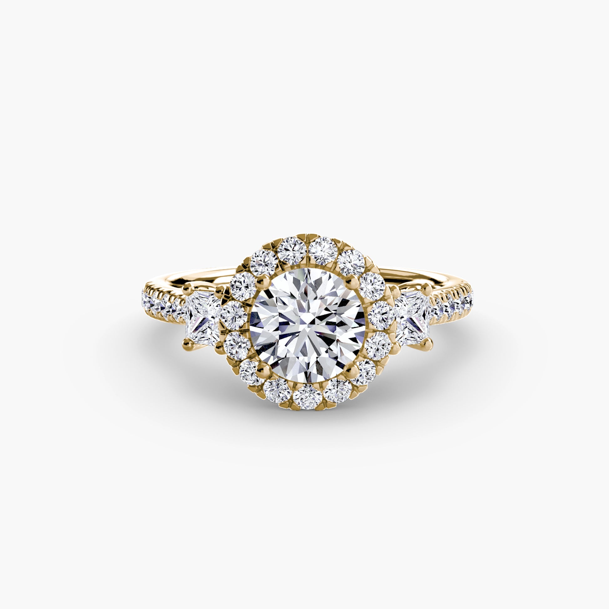 The Dazzling Halo Ring Fantasilvia Jewelry