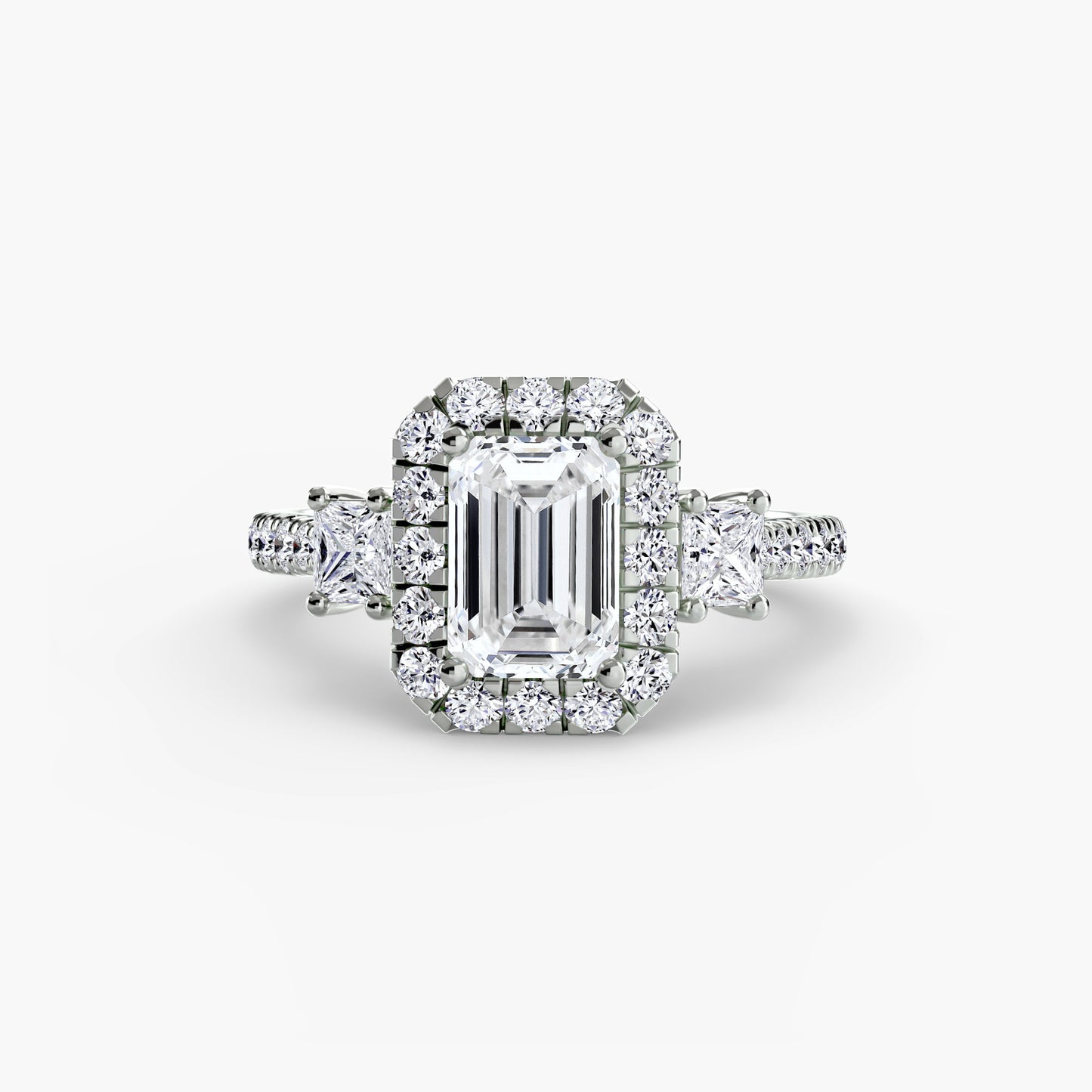 The Dazzling Halo Ring Fantasilvia Jewelry