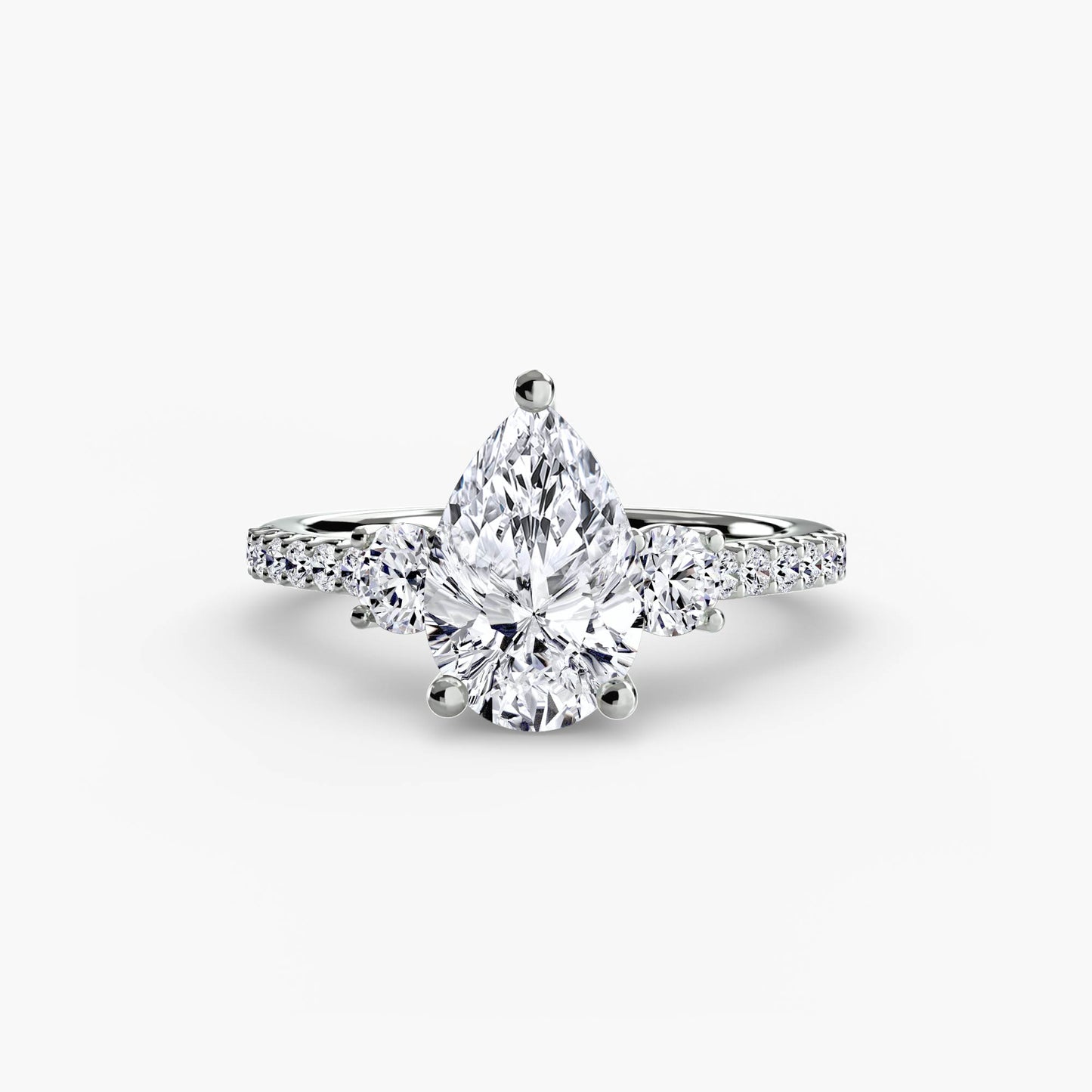 The Fancy Three Stone Ring Fantasilvia Jewelry