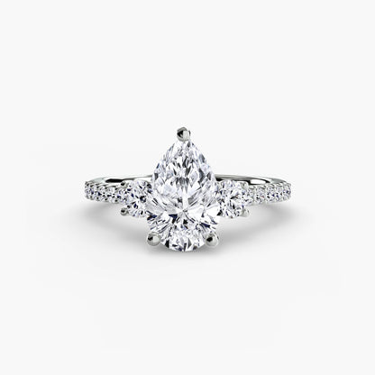 The Fancy Three Stone Ring Fantasilvia Jewelry