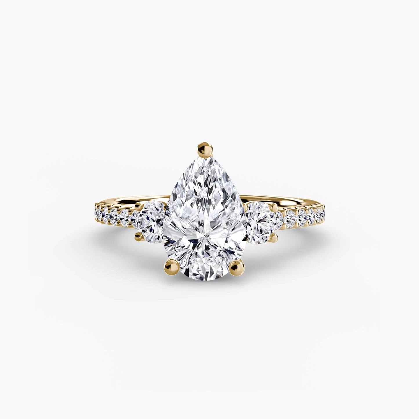 The Fancy Three Stone Ring Fantasilvia Jewelry