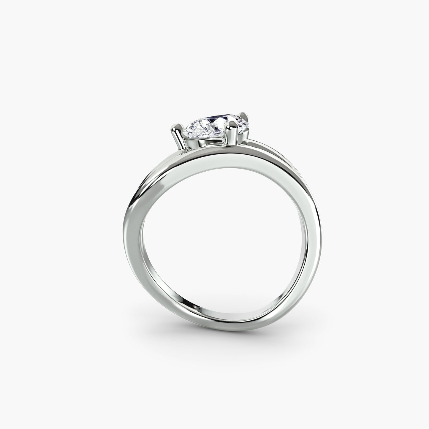 The Twist Pear Ring