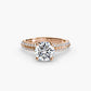 Solitaire with Pavé Fantasilvia Jewelry