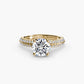 Solitaire with Pavé Fantasilvia Jewelry