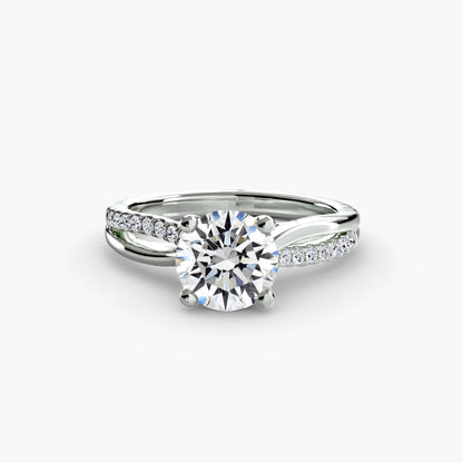 The Split Shank Pavé Solitaire