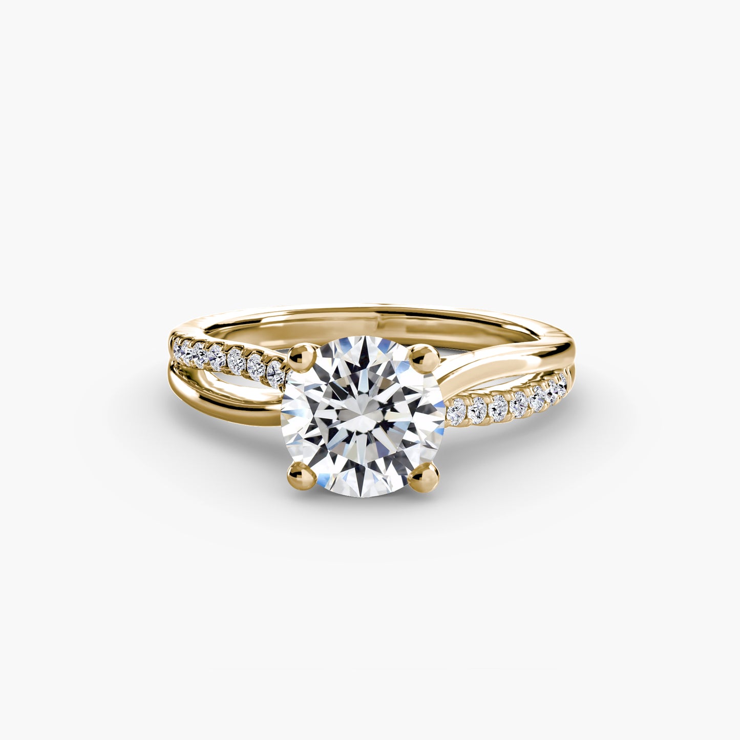 The Split Shank Pavé Solitaire Fantasilvia Jewelry