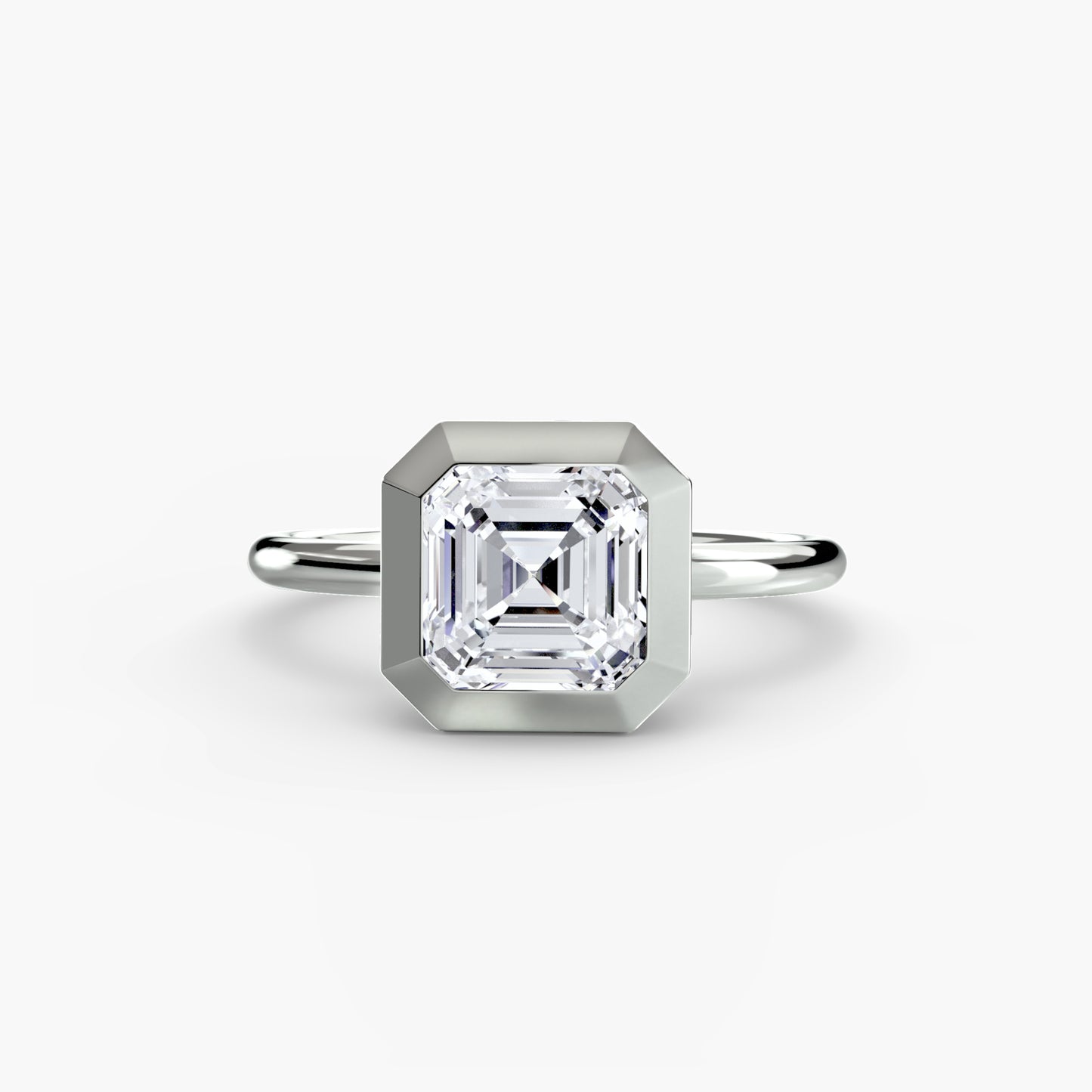 The Bezel Set Solitaire Fantasilvia Jewelry