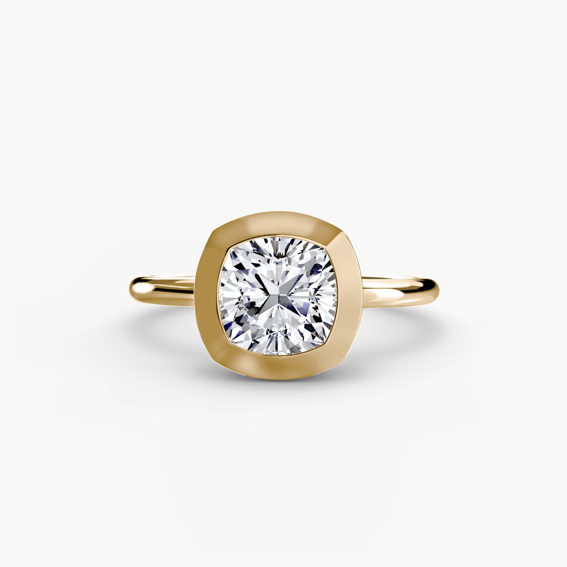 The Bezel Set Solitaire Fantasilvia Jewelry