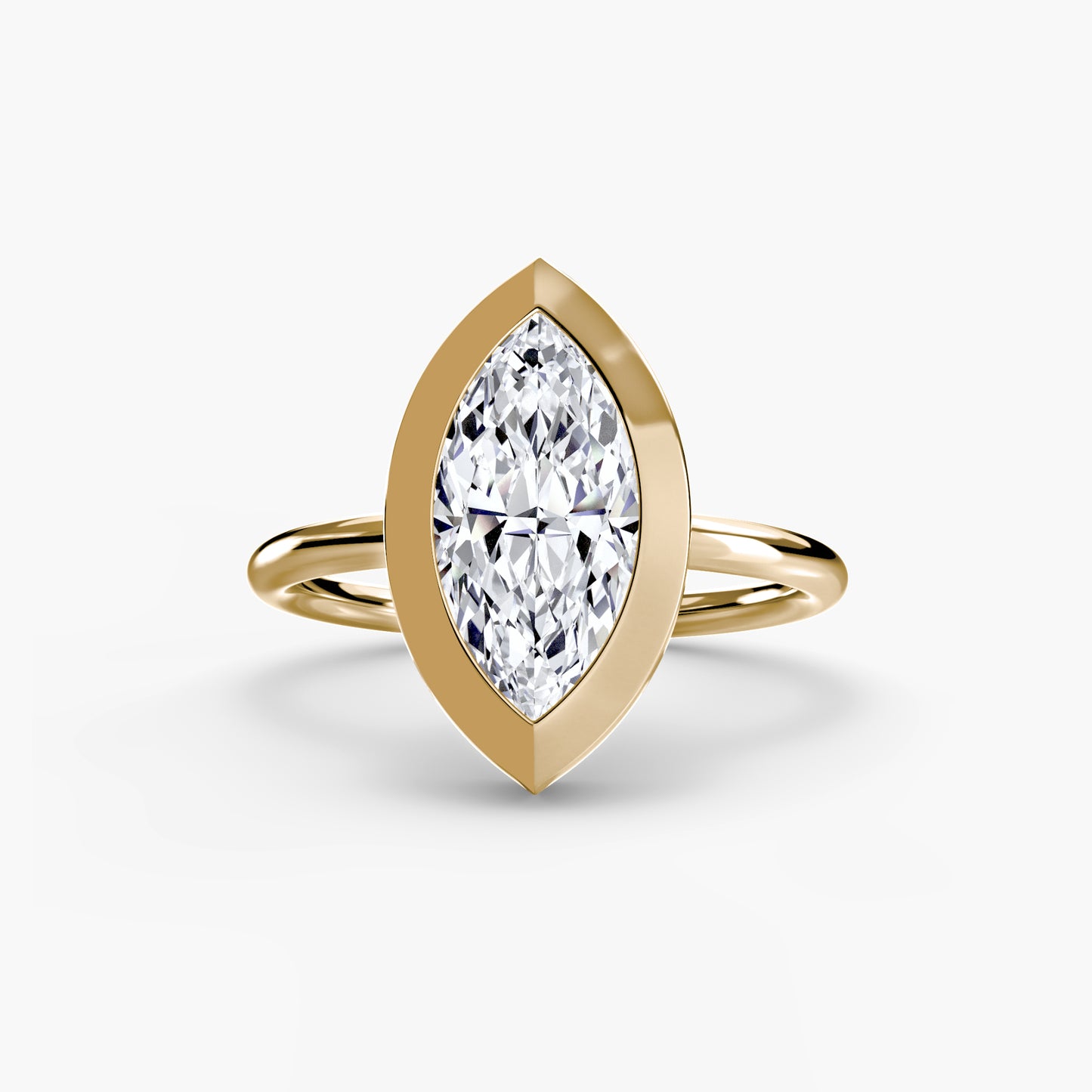The Bezel Set Solitaire Fantasilvia Jewelry