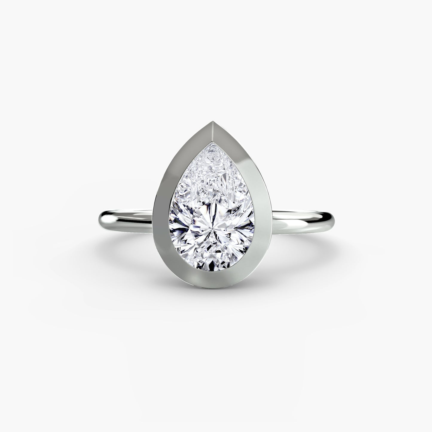 The Bezel Set Solitaire Fantasilvia Jewelry